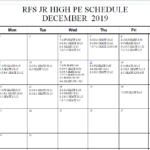 December skating schedule